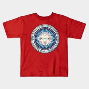 Mandala Meditation Yoga Circle Positive Vibe Kids T-Shirt